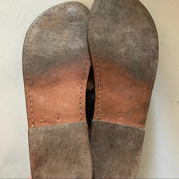 BY James suede black sandals size 7 - Picture 6 of 8